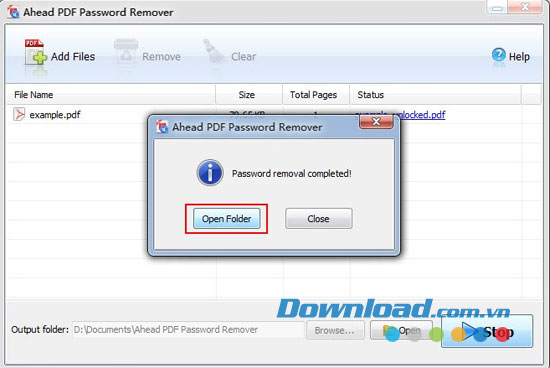 Ahead PDF Password Remover
