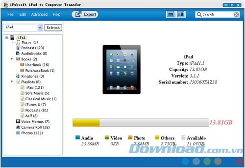 iPubsoft iPad to Computer Transfer