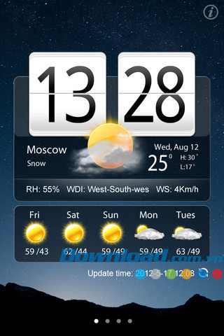 Free Live Weather Clock Pro for iOS