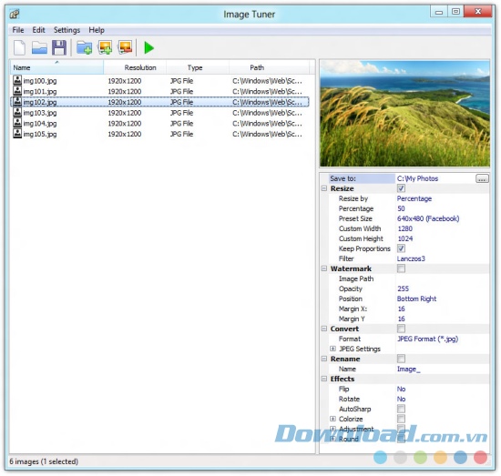 Image Tuner