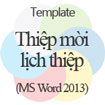 Thiệp mời lịch thiệp