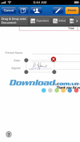 Tạo chữ ký điện tử trên tài liệu DocuSign Ink for iOS