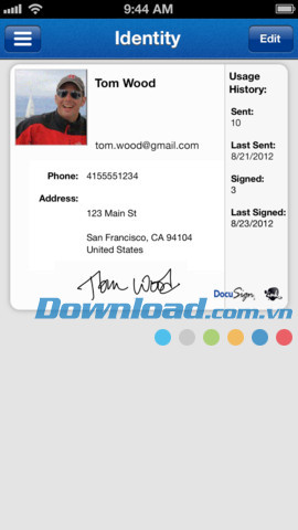 Chèn chữ ký vào chứng minh thư