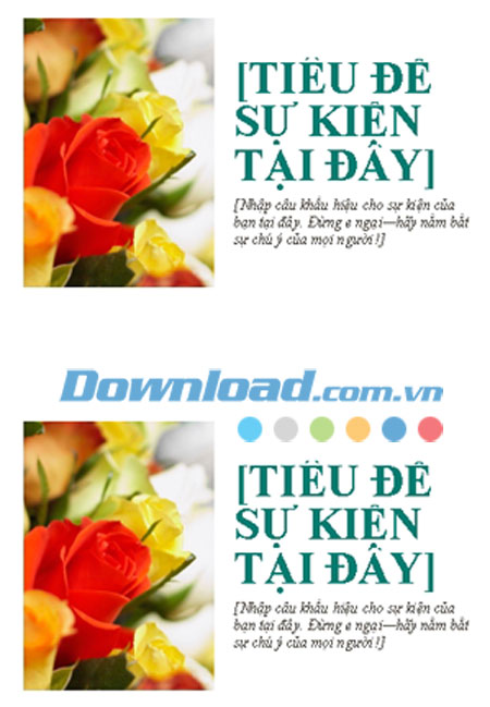 Bưu ảnh cho sự kiện