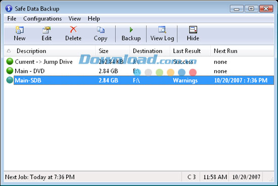 Safe Data Backup