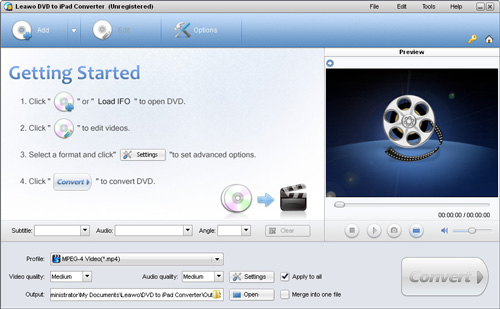 Leawo DVD to iPad Converter 