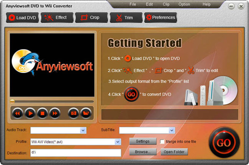 Anyviewsoft DVD to Wii Converter 
