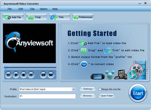 Anyviewsoft Free Flash Video Converter