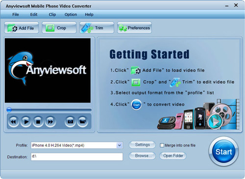 Anyviewsoft Mobile Phone Video Converter
