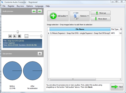 Contenta Audio Converter