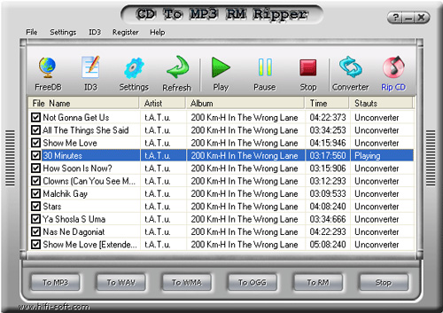 CD to MP3 RM Ripper