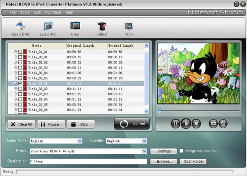 Nidesoft DVD to iPod Converter Platinum