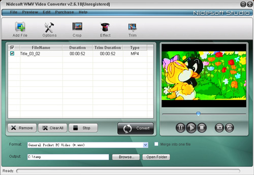Nidesoft WMV Video Converter 