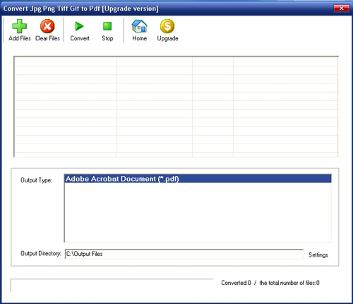 Convert Jpg Png Tiff Gif to Pdf