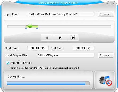 4Media BlackBerry Ringtone Maker