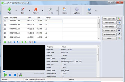 A1 WMV Splitter Converter