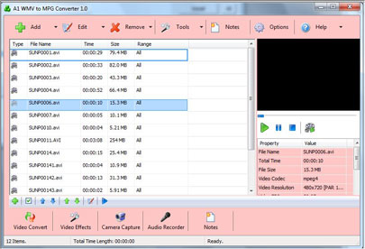 A1 WMV to MPG Converter