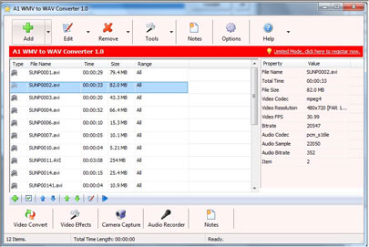 A1 WMV To WAV Converter