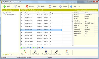 A1 WMV To Audio Converter