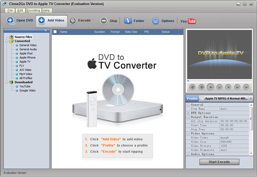 Clone2Go DVD to Apple TV Converter