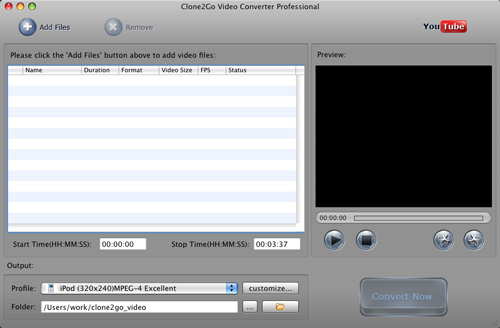 Clone2Go Video Converter Professional for Mac