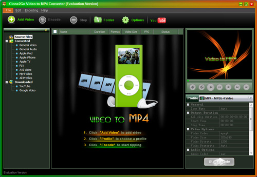Clone2Go Video to MP4 Converter