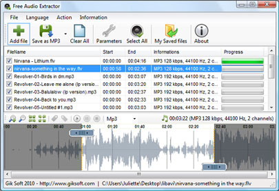 Gik Softs Free Audio Extractor