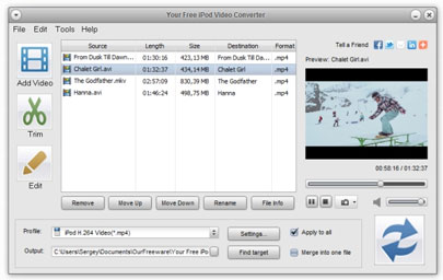 Your Free iPod Video Converter 