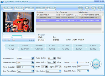 007 Video Converter Platinum