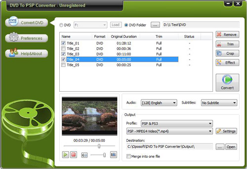 Oposoft DVD to PSP Converter 