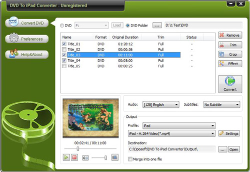Oposoft DVD To iPad Converter