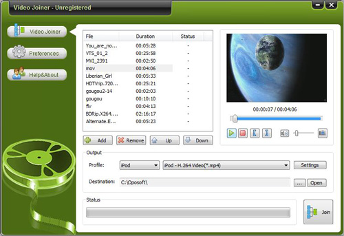 Oposoft Video Joiner