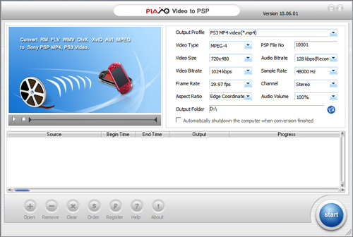 Plato Video to PSP Converter