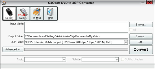 OJOsoft DVD to 3GP Converter