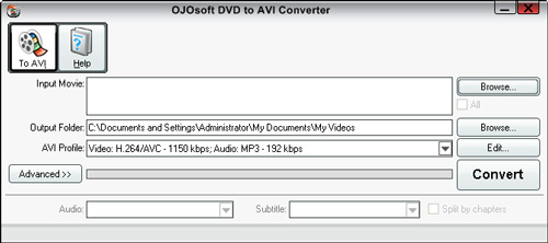 OJOsoft DVD to AVI Converter