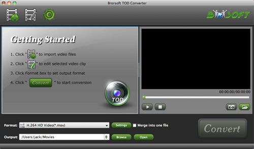 Brorsoft TOD Converter for Mac