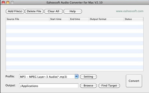 Eahoosoft Audio Converter for Mac