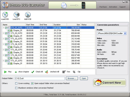 E-Zsoft DVD to iPhone Converter