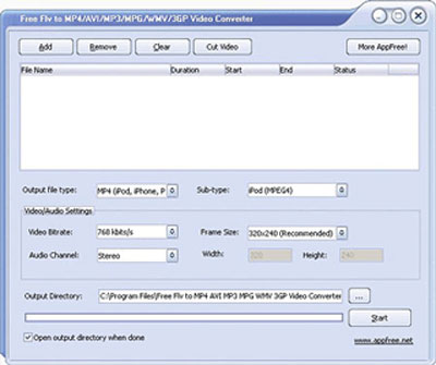 Free Flv to AVI WMV 3GP MP4 MP3 Converter