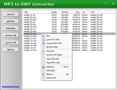 MP3 to SWF Converter 