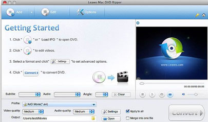 Leawo Mac DVD Ripper 