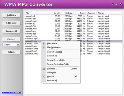HooTech WMA MP3 Converter 