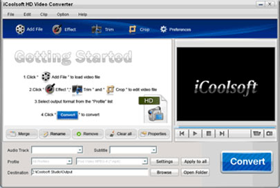 iCoolsoft HD Video Converter 