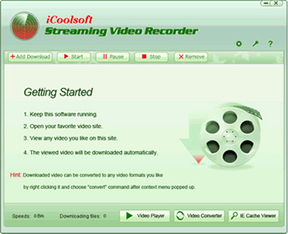 iCoolsoft Streaming Video Recorder 
