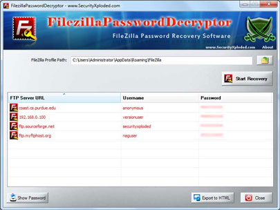FilezillaPasswordDecryptor