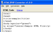 HTML2PHP Converter