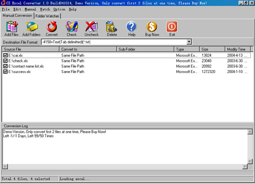 CZ Excel Converter