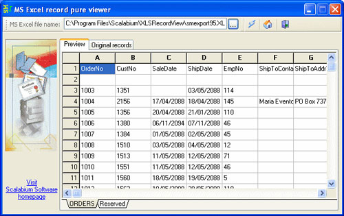 ExcelFile Viewer