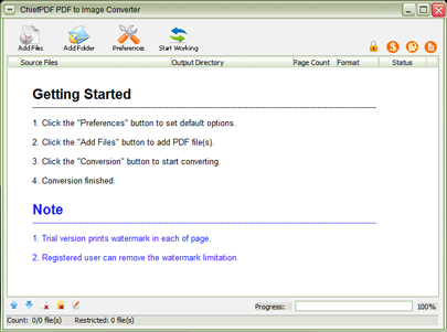ChiefPDF PDF to Image Converter Free