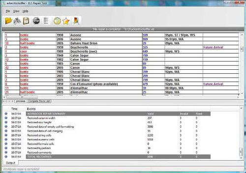 FileInternals Excel Repair 